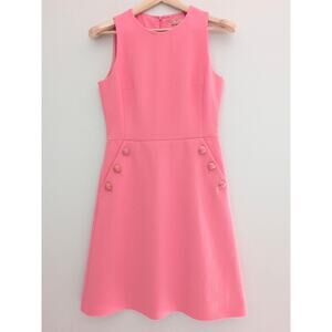 Michael Kors Collection Pink Sz 6 Lined Sheath Dress Authentic Designer Evening